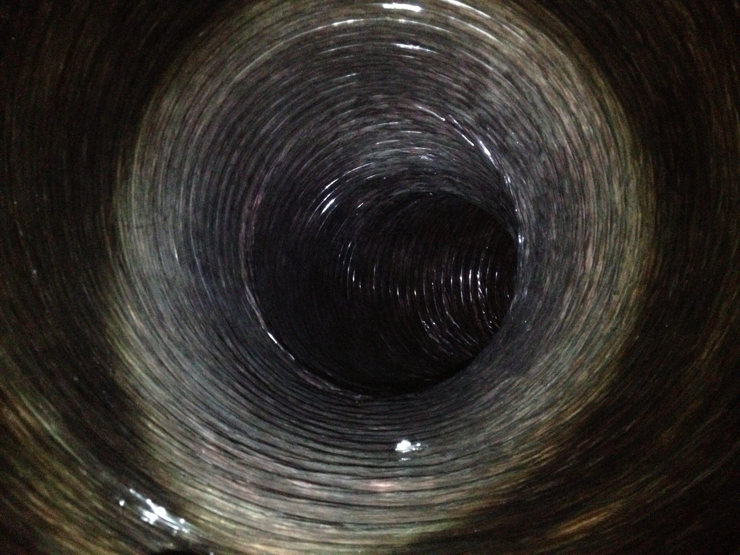 More A/C flex ducting after they have been cleaned by A-1 Duct Cleaning & Chimney Sweep in Orange County, CA